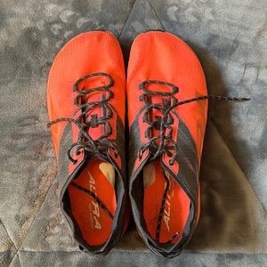 Altra Mt Blanc trail running shoe. Worn twice inside a gym. Tread is perfect.